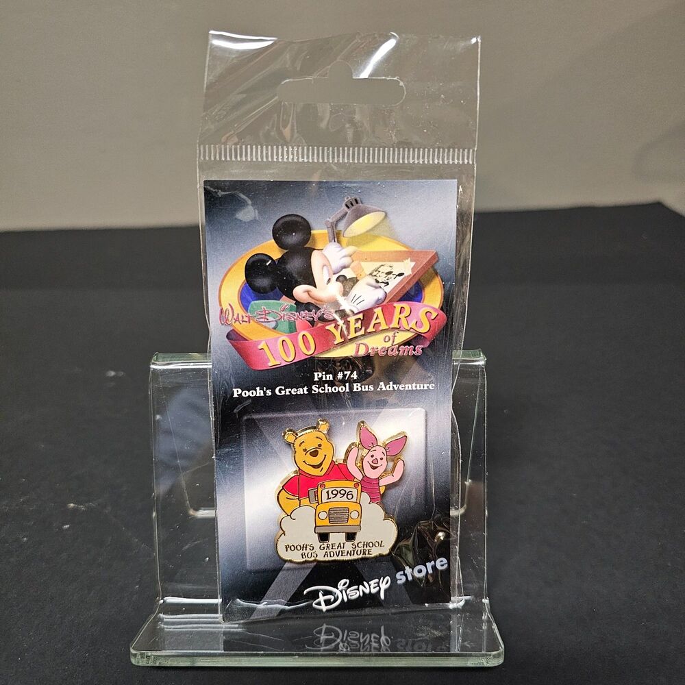 Pooh's Great School Bus Adventure 1996 Disney Pin 100 Years of Dreams #74 NIP